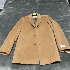 NWT CK camel pea coat